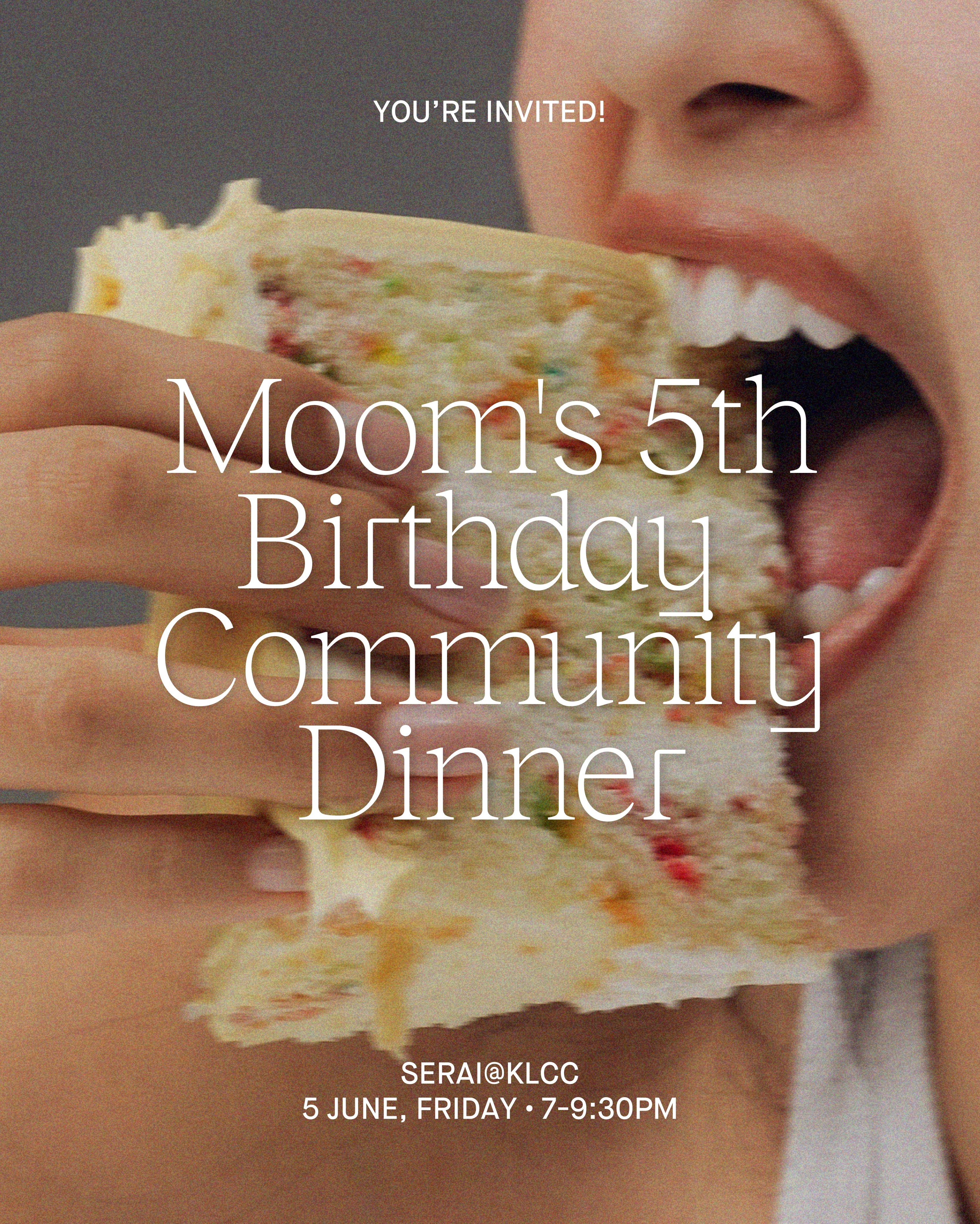 Moom's 5th Birthday Community Launch Dinner