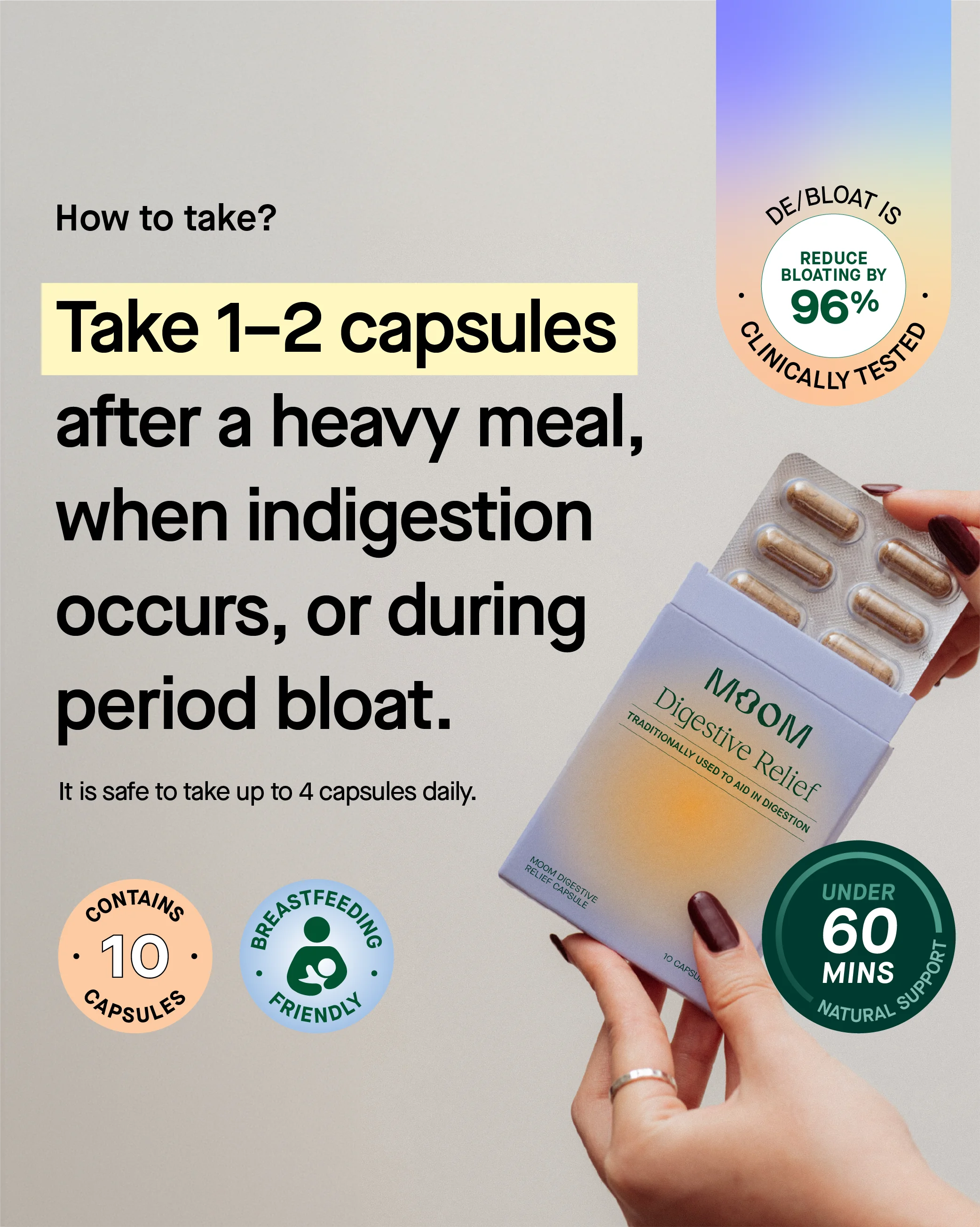 de/bloat blister pack - Digestive Relief Capsules