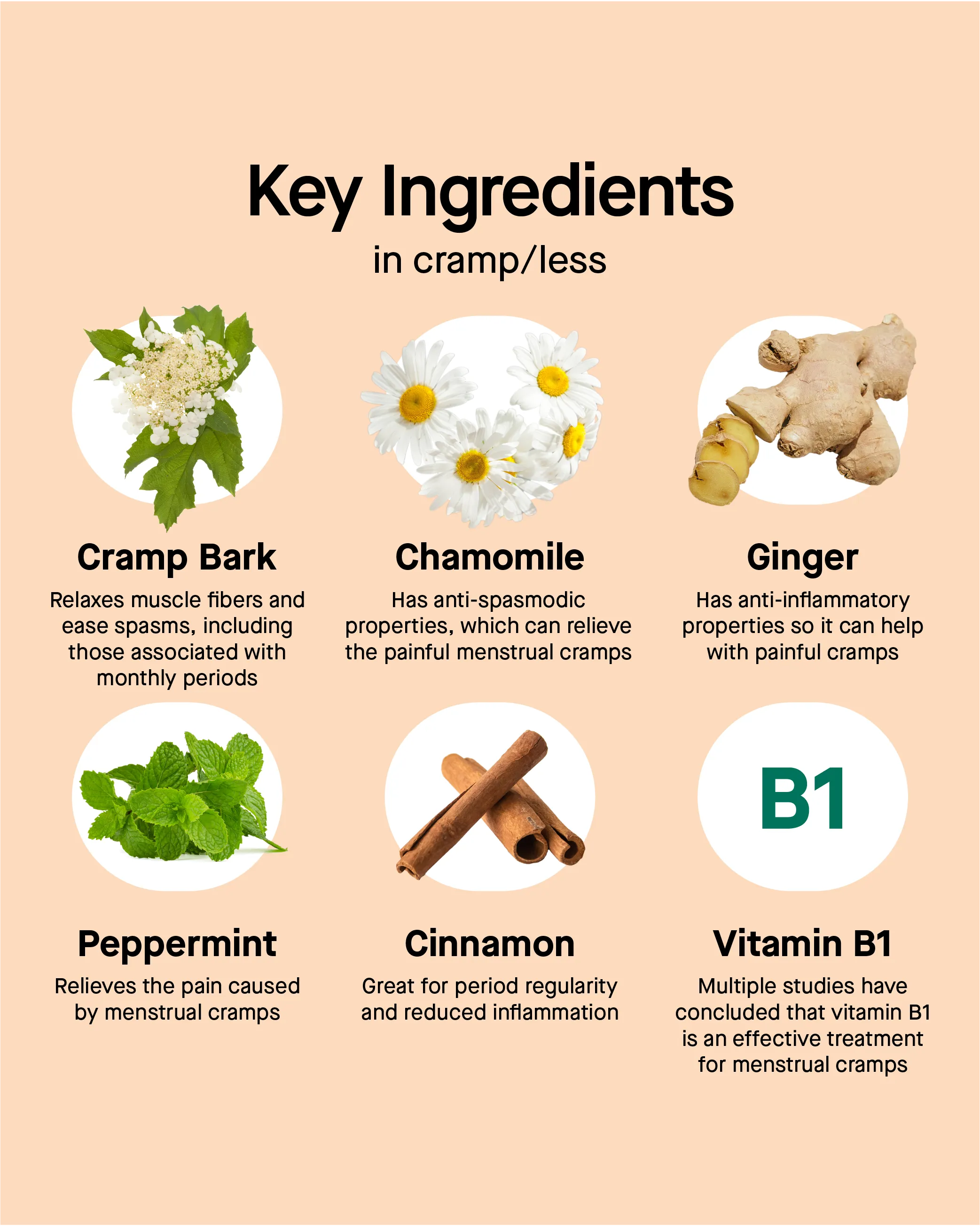 cramp/less - Vitamins and Minerals