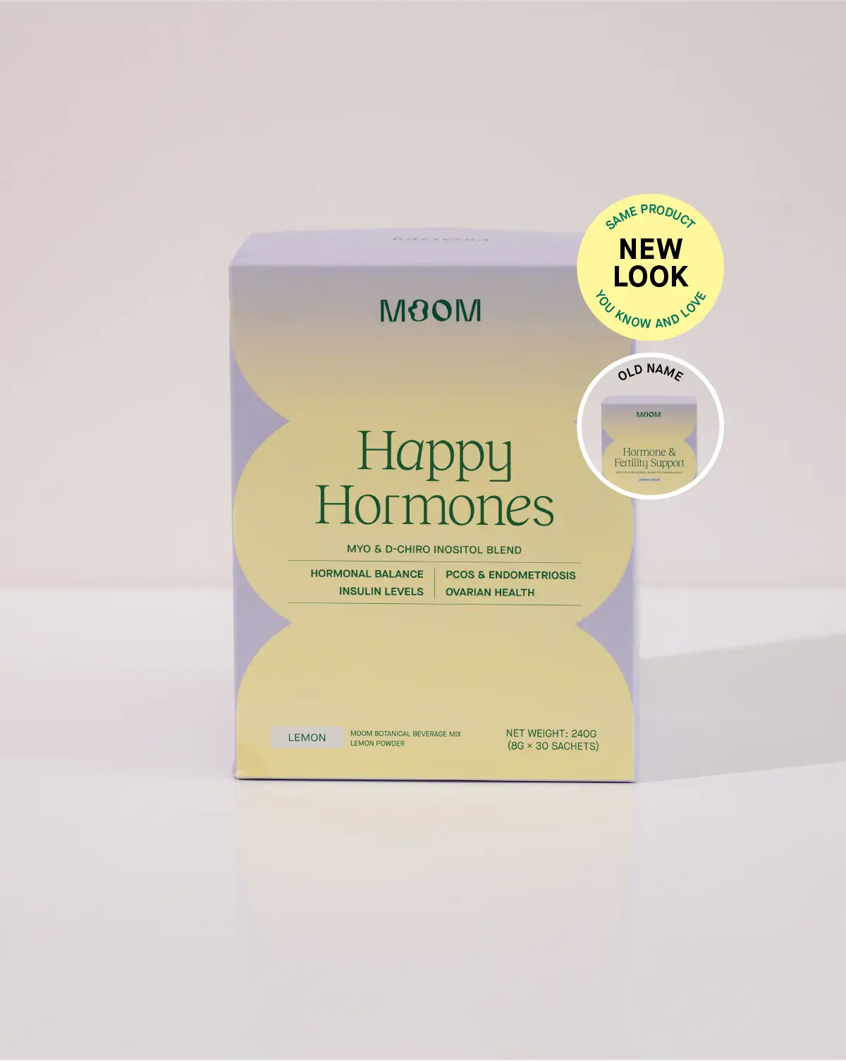 Happy Hormones Support - Moom Health Botanical Beverage Mix (Lemon)