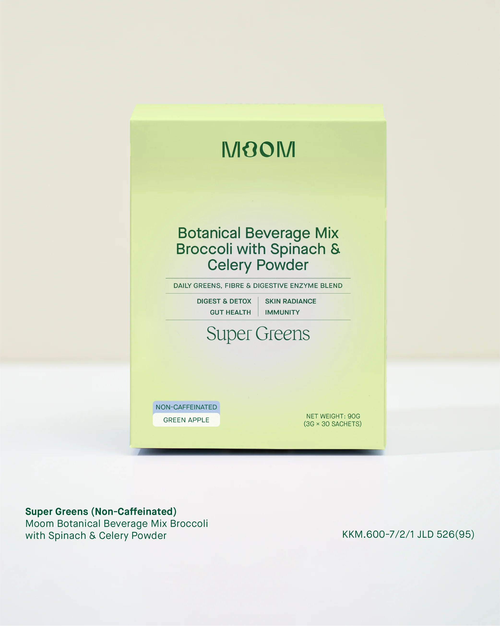 Super Greens - Moom Botanical Beverage Mix Broccoli with Spinach and Celery Powder