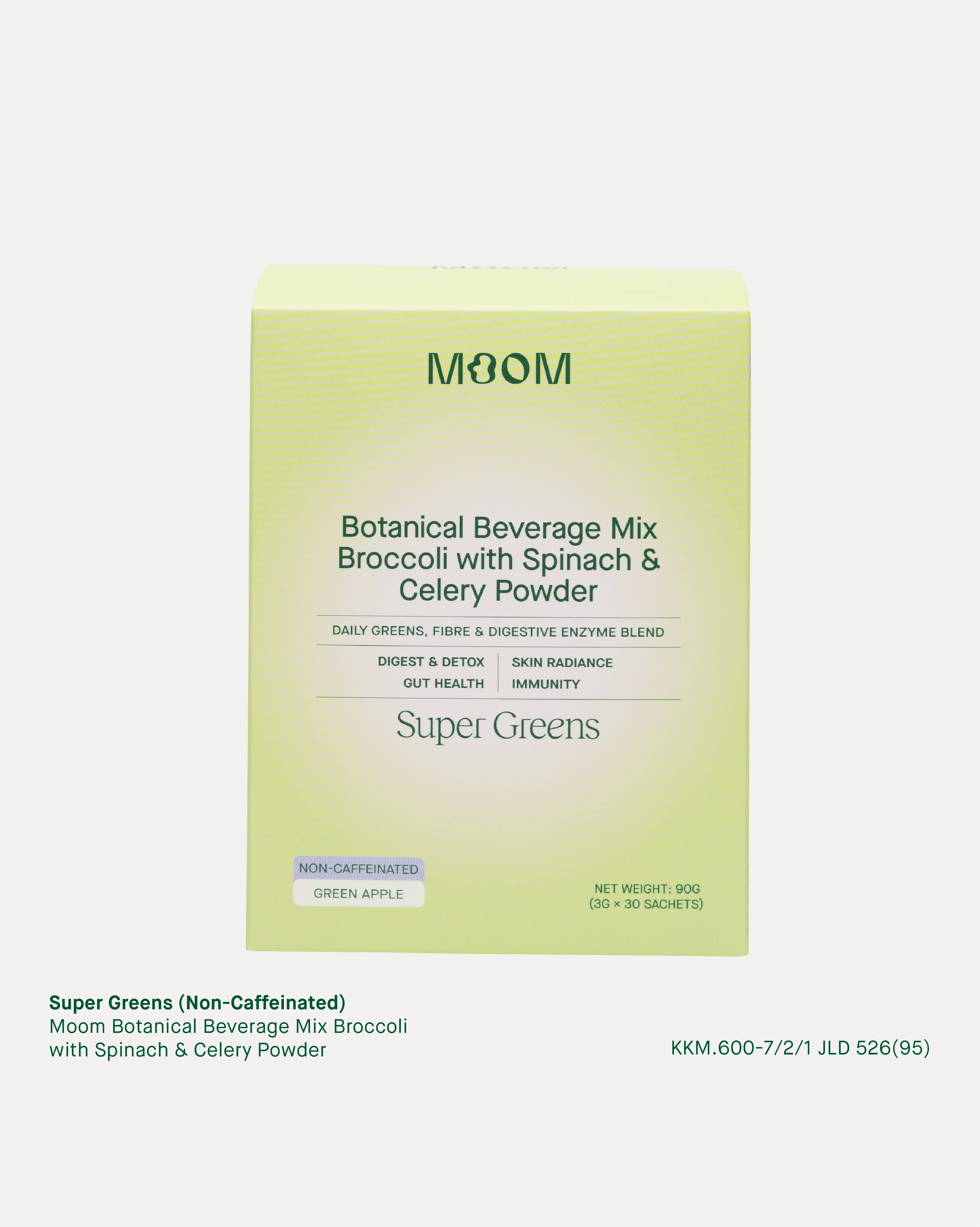 Super Greens - Moom Botanical Beverage Mix Broccoli with Spinach and Celery Powder