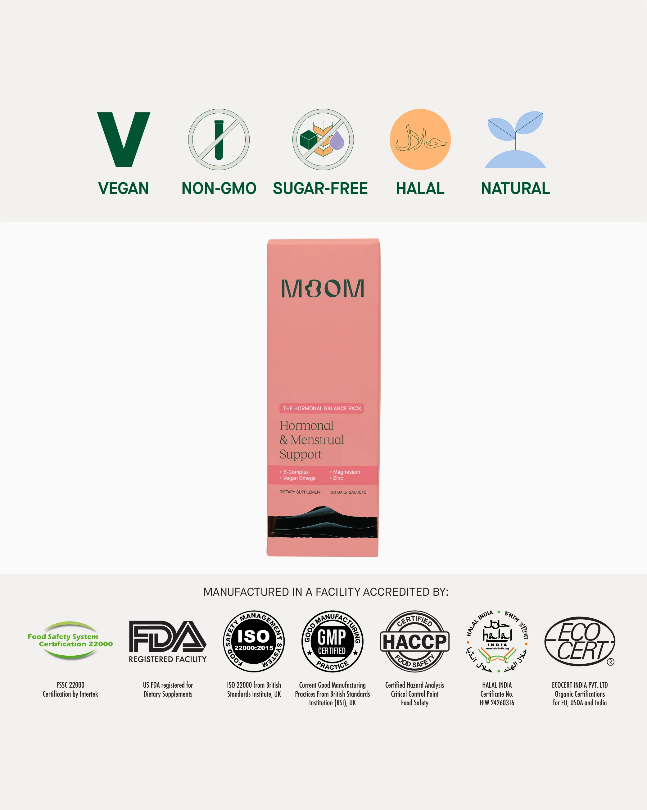 Maya's 荷尔蒙健康每日营养组合