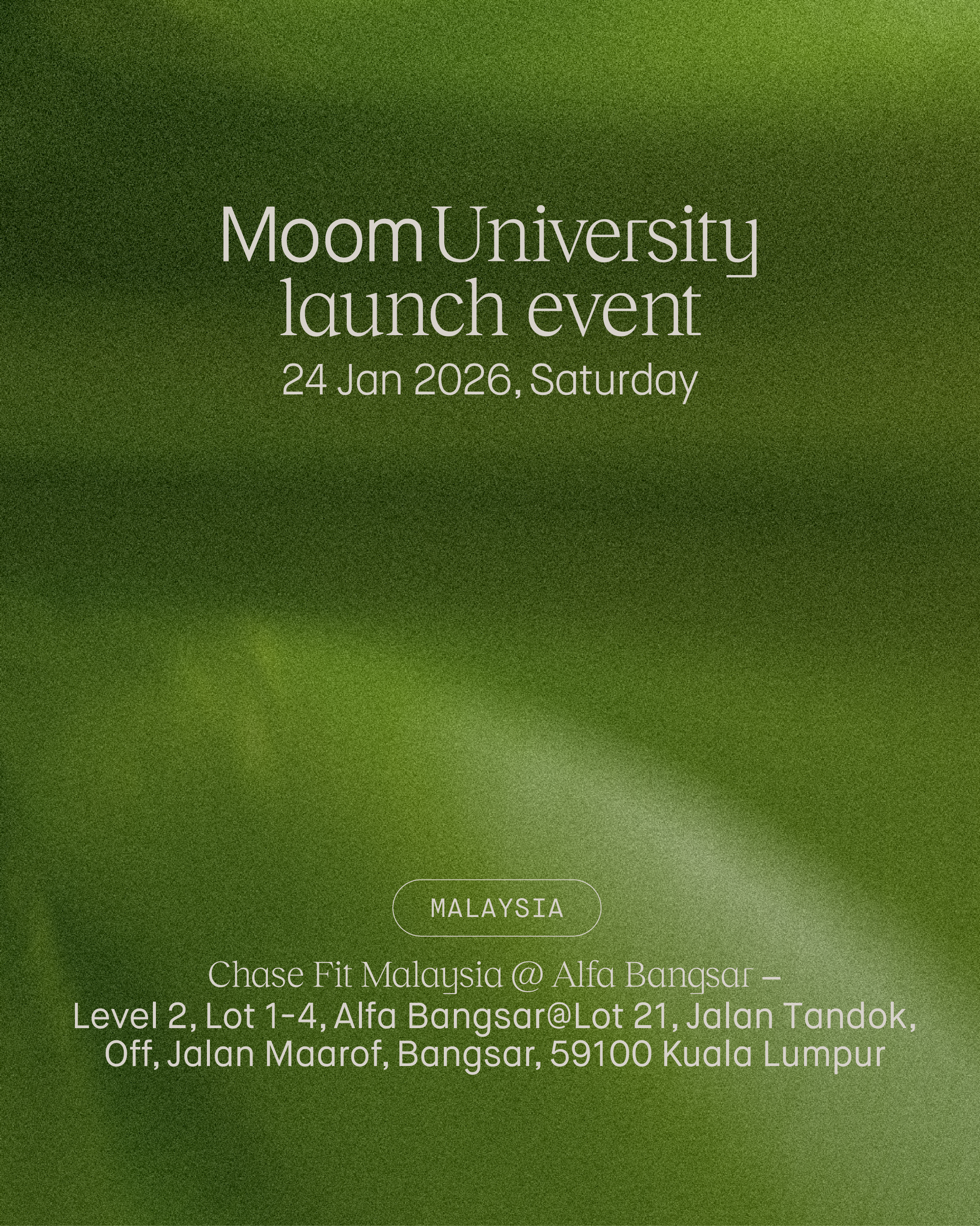 Moom University Launch