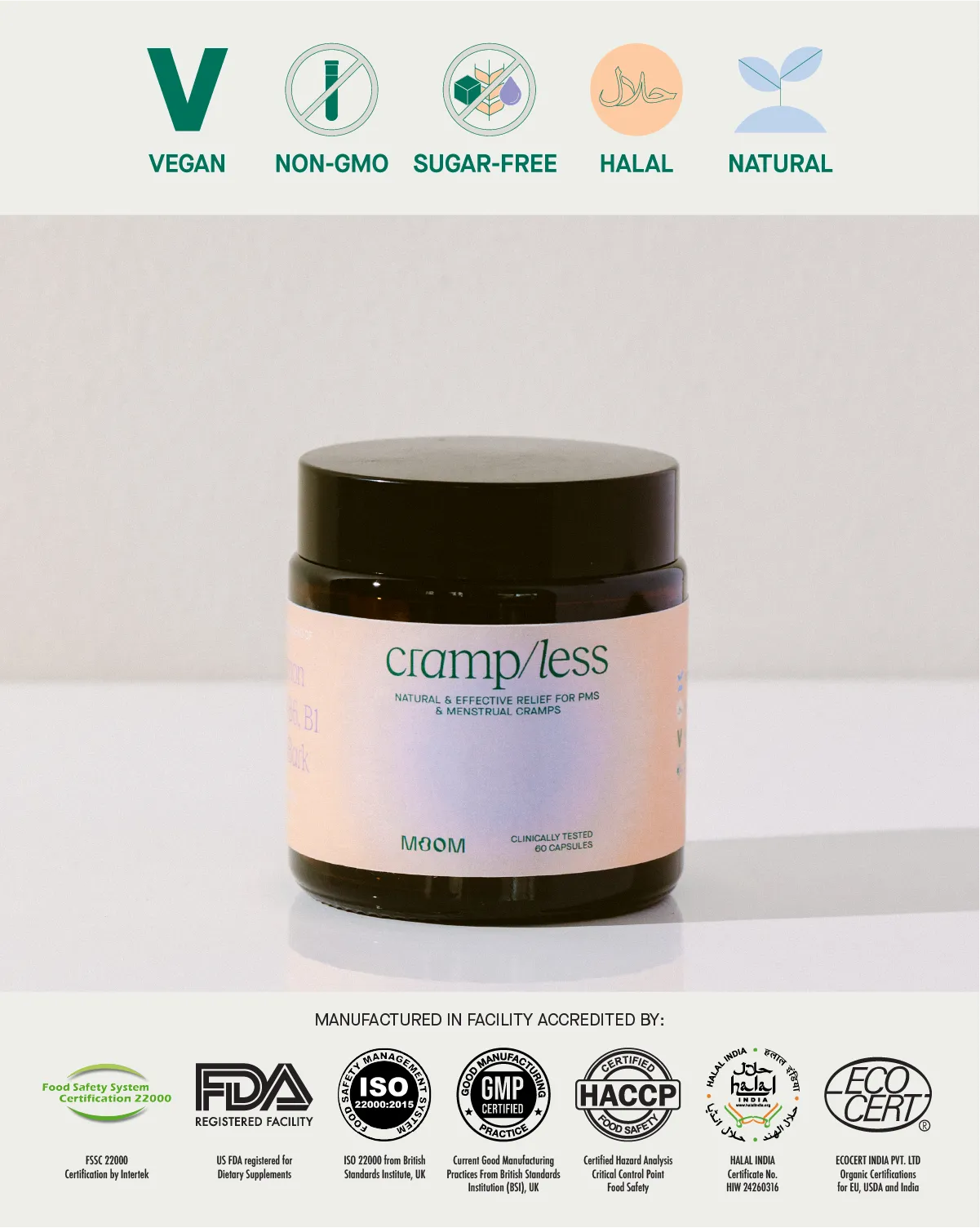 Moom Health cramp/less - Vitamins and Minerals